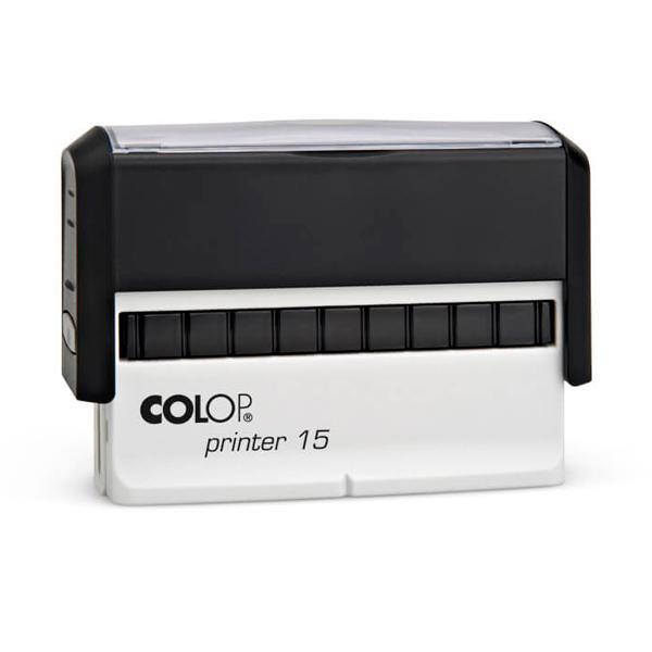 carimbo-automatico-colop-printer-15.jpg Carimbo Colop Printer 15 Preto - 69x10mm - Imagem 1