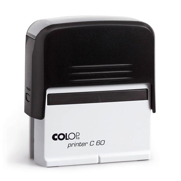 carimbo-automatico-colop-printer-60-preto.jpg Carimbo Colop Printer 60 Preto - 76x37mm - Imagem 1
