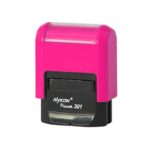 Carimbo Automático Nykon Power Black 301 Rosa – 27x10mm