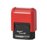 Carimbo Automático Nykon Power Black 301 Vermelho – 27x10mm
