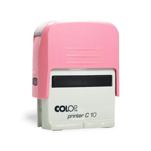 carimbo_automatico-colop-printer-10-rosa-bebe.jpg Carimbo Automático Colop Printer 10 Rosa Bebê – 27x10mm - Imagem 1