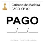 Carimbo de madeira Personalizado PAGO CP-09 - Imagem 2