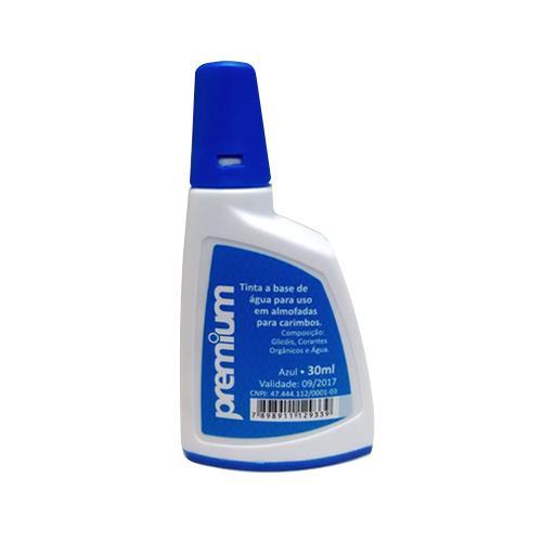 tinta-para-carimbo-automatico-premium-azul.jpg Tinta para Carimbo Automático Premium Azul - 30ml - Imagem 1